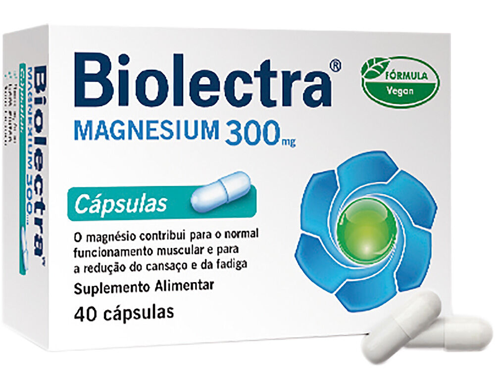SUPLEMENTO BIOLECTRA MAGNESIUM 300 MG 40 CAPSULAS image number 0