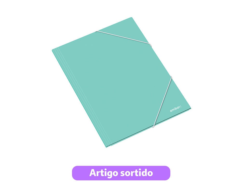 CAPA COM EL&Aacute;STICO A3 AMBAR CARTOLINA CORES SORTIDAS image number 2