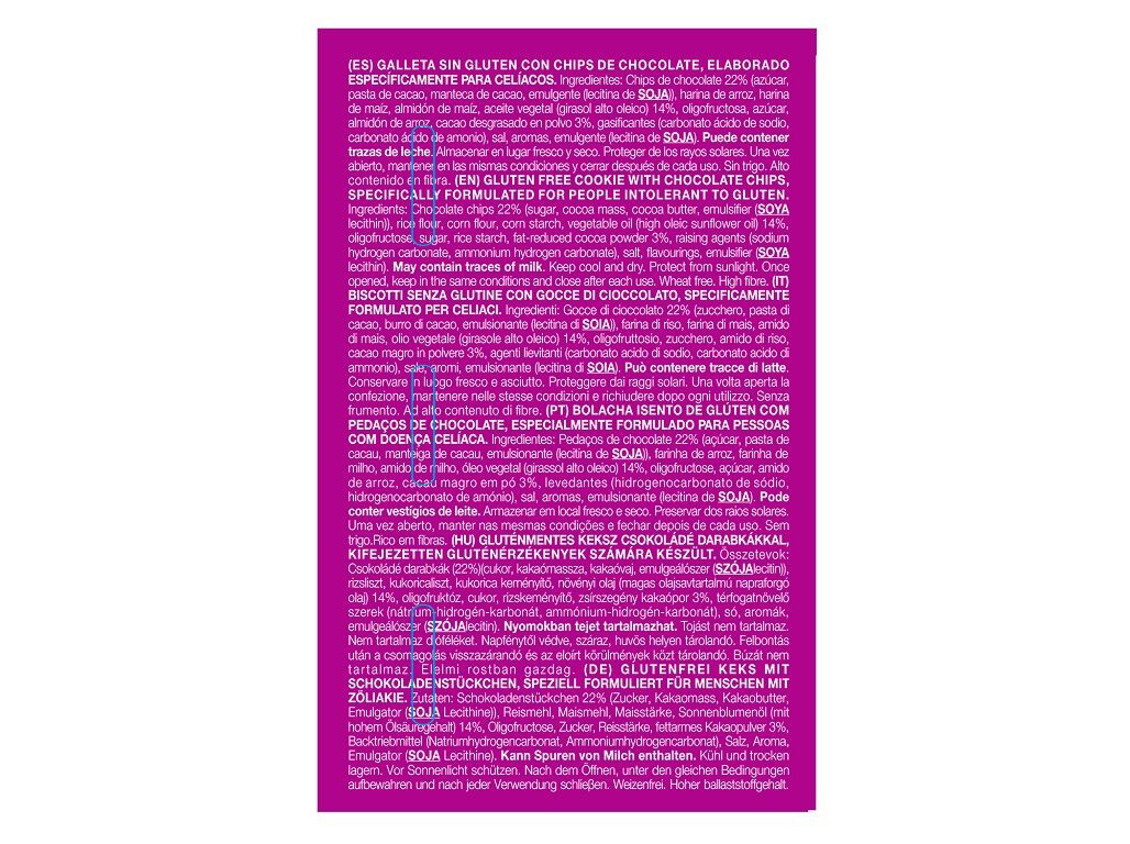 BOLACHA COOKIES GULLON MINI CACAU SEM GL&Uacute;TEN 120G image number 1