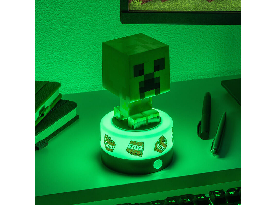 LUZ C/ ALARME ENTRADA MINECRAFT CREEPER