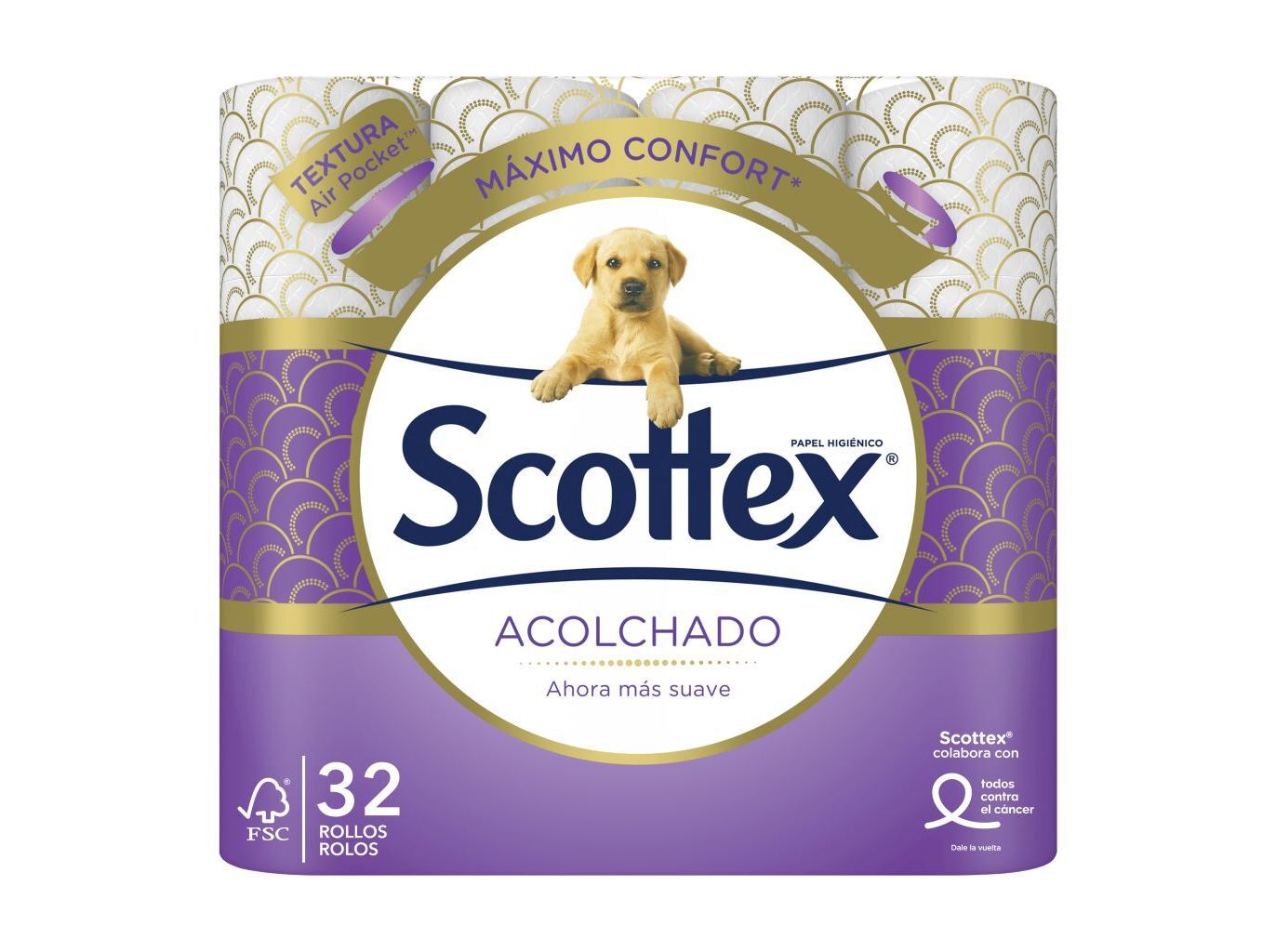 PAPEL HIGI&Eacute;NICO SCOTTEX ACOLCHOADO 32R image number 0