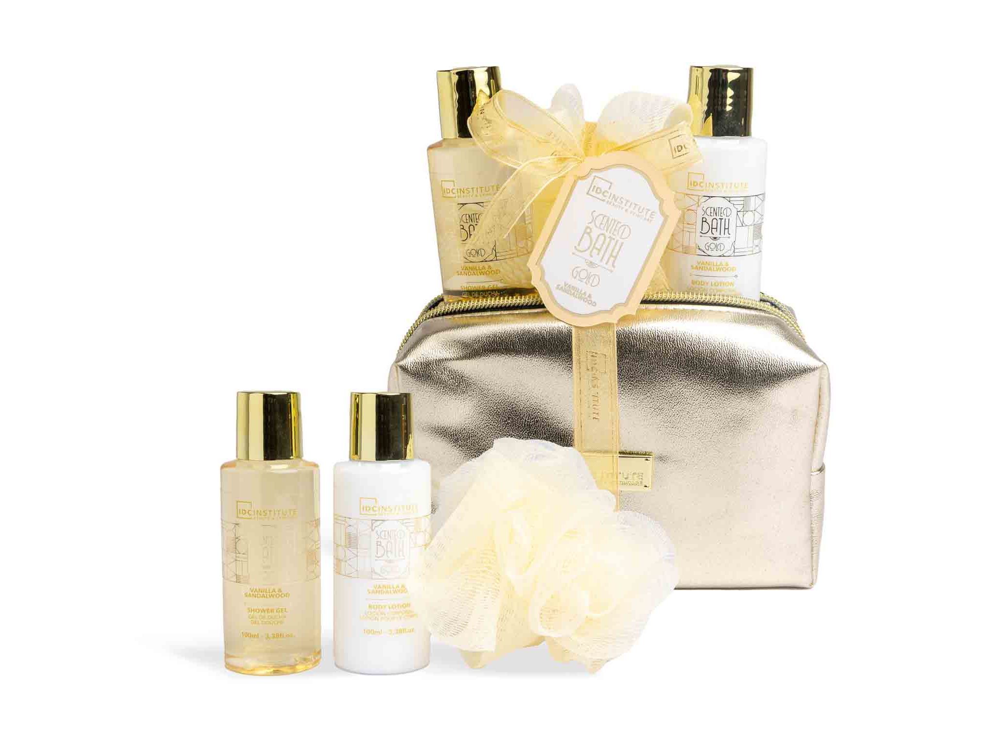 BOLSA BANHO IDC INSTITUTE GOLD 4PCS image number 0