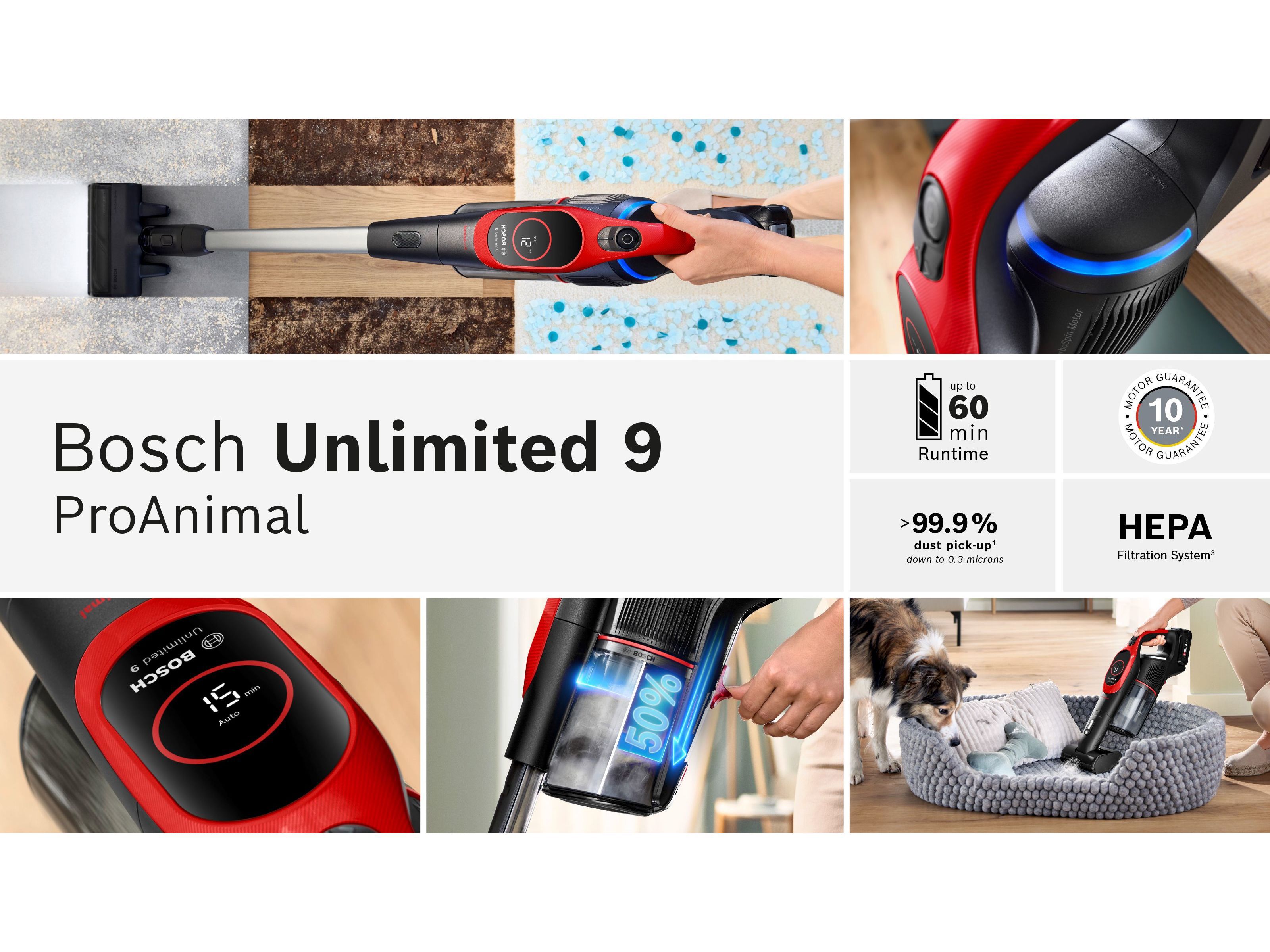ASPIRADOR VERTICAL BOSCH BBS931PET UNLIMITED 9 PROANIMAL image number 15