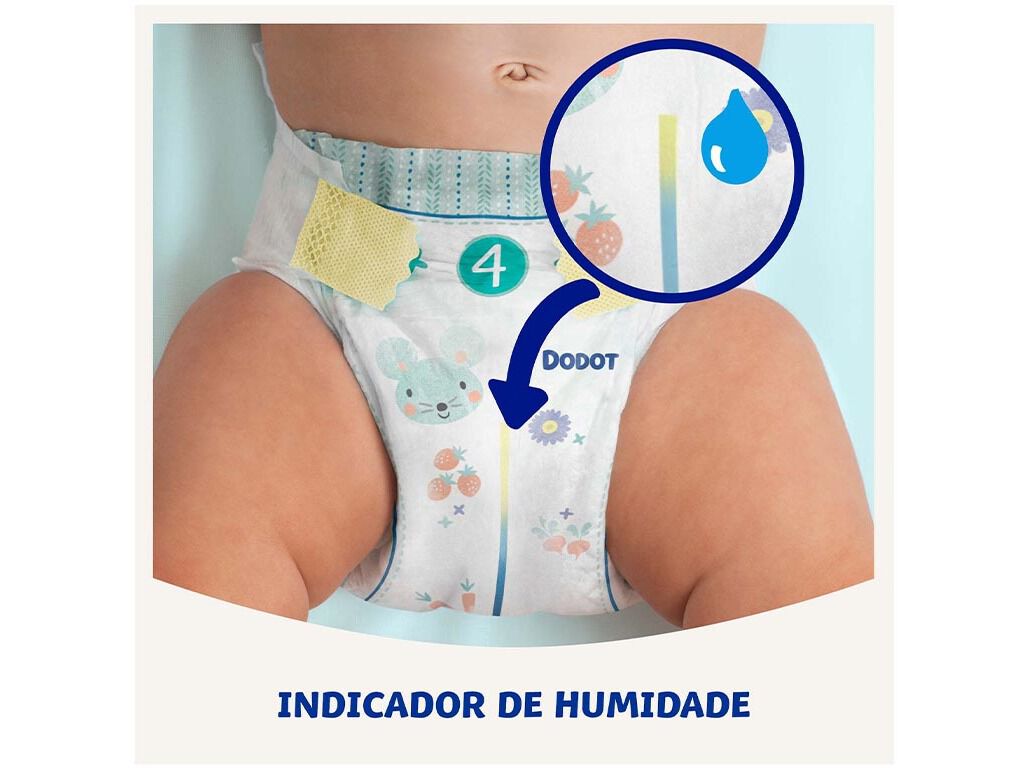 FRALDAS DODOT SENSITIVE T3 6-10KG 56 UN image number 3