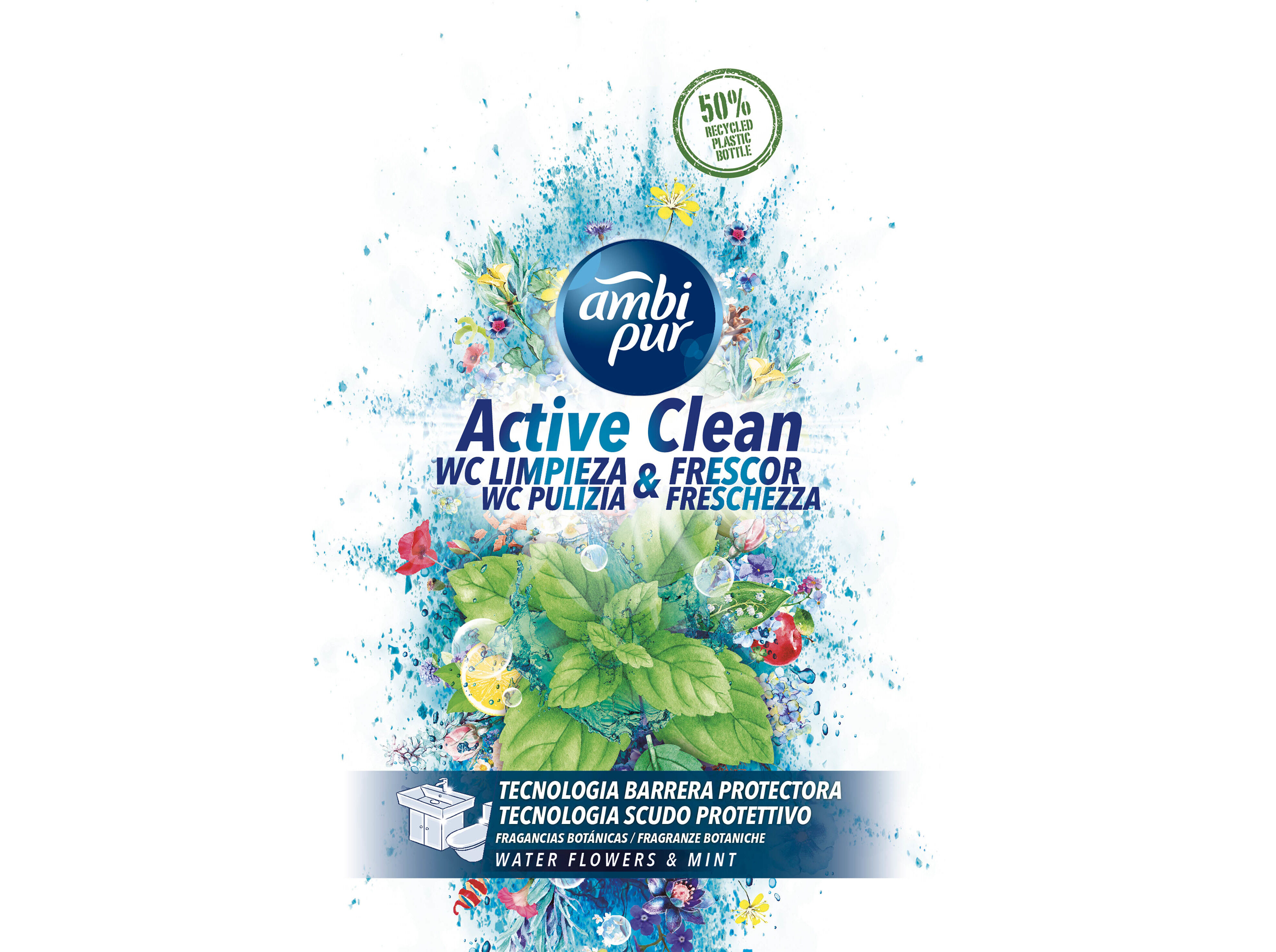 LIMPEZA WC AMBIPUR SPRAY MINT & JASMINE 750ML image number 1
