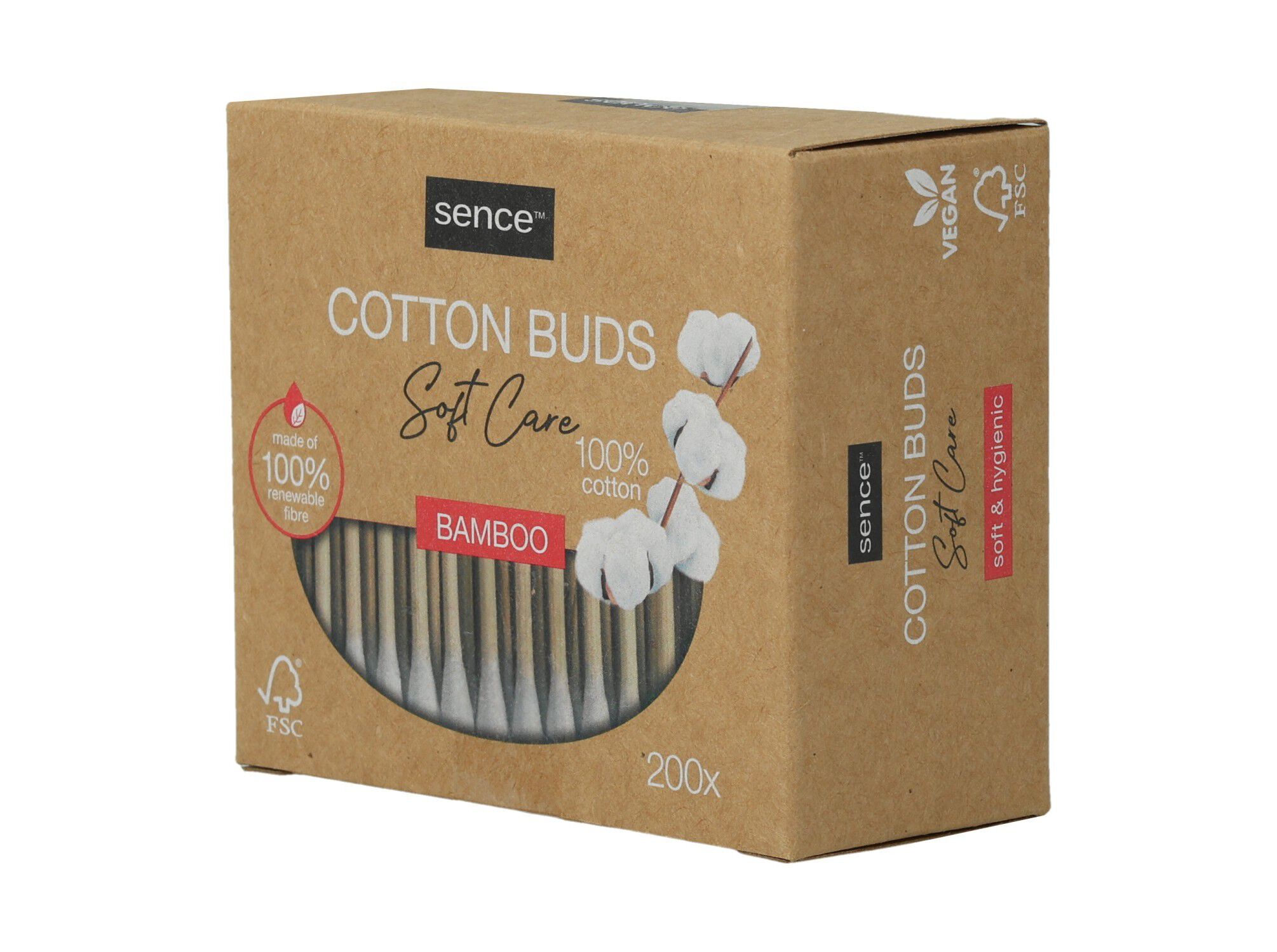 COTONETES BAMBOO SENCE 200PCS image number 1