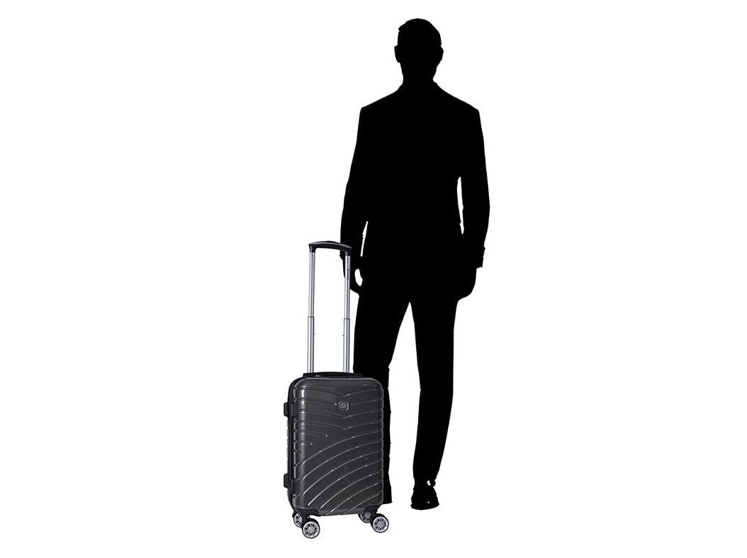 MALA DE CABINE R&Iacute;GIDO AIRPORT CINZENTO 8 RODAS 55CM image number 12