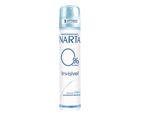 DEO SPRAY NARTA INVISIBLE 0% ÁLCOOL 200ML image number 0