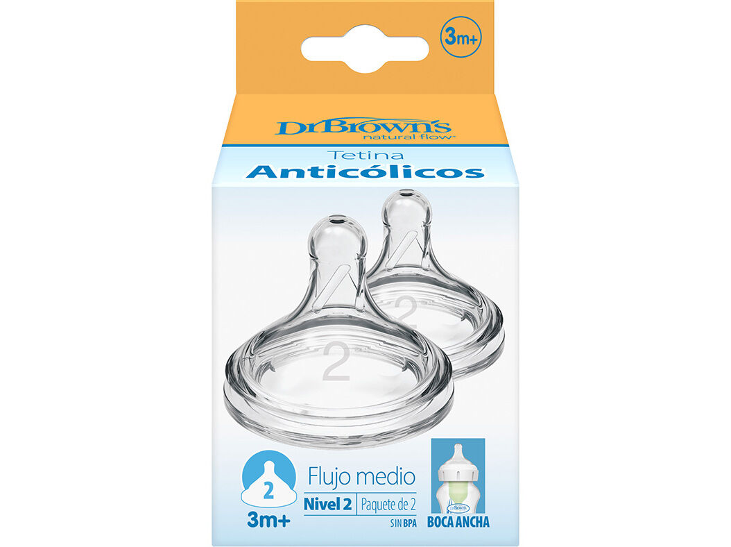 TETINA DR. BROWN'S BOCA LARGA N2 2UN image number 0
