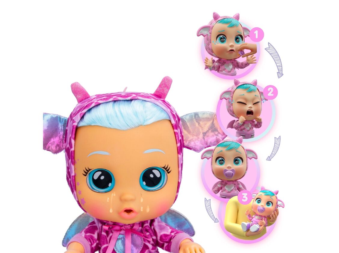 BONECA DRESSY FANTASY BRUNY CRY BABIES image number 1