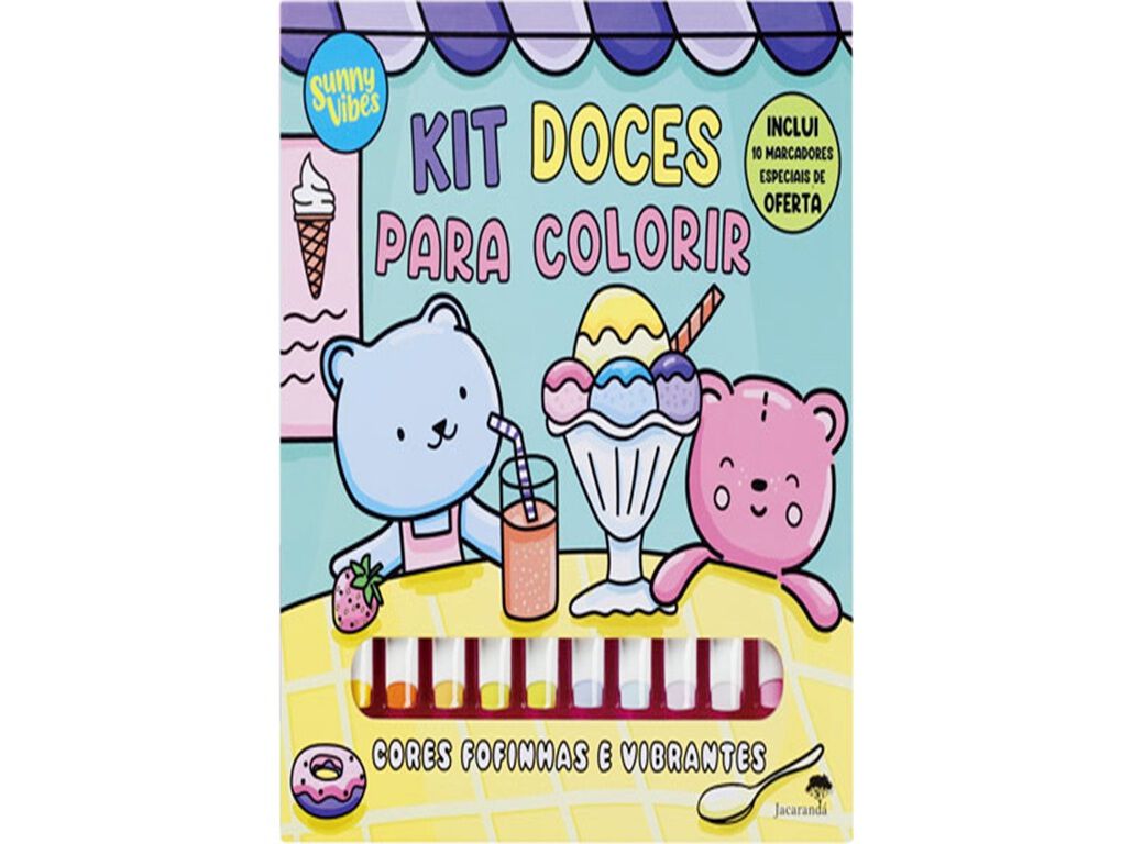 LIVRO KIT DOCES PARA COLORIR DE JACARAND&Aacute; image number 0
