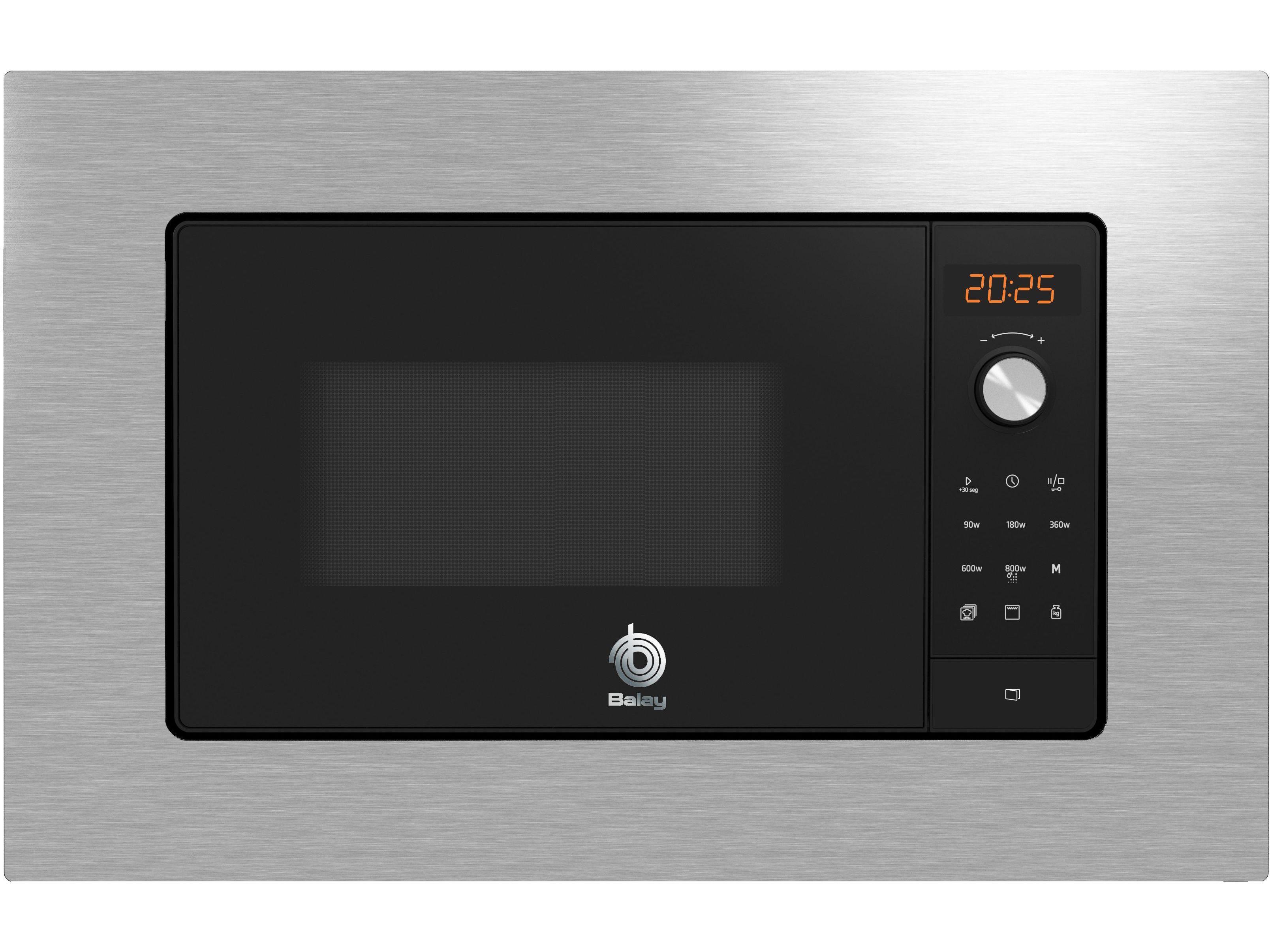 MICRO ONDAS DE ENCASTRE BALAY 3CG6142X3 COM GRILL 20L INOX