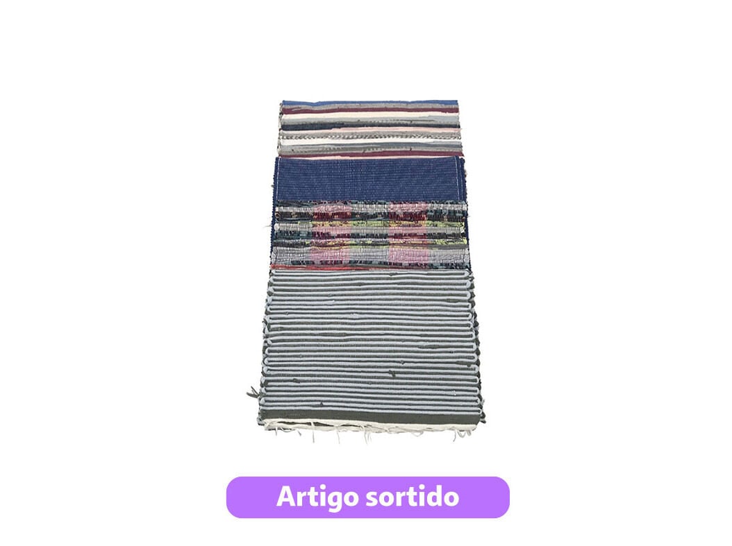 TAPETE ARTESANAL 50X100CM CORES SORTIDAS image number 0