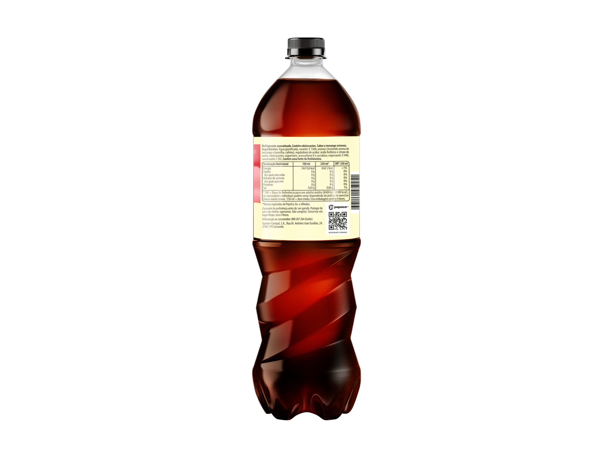 REFRIGERANTES COM G&Aacute;S PEPSI ZERO STRAWBERRIES 1 LT (SDR) image number 1