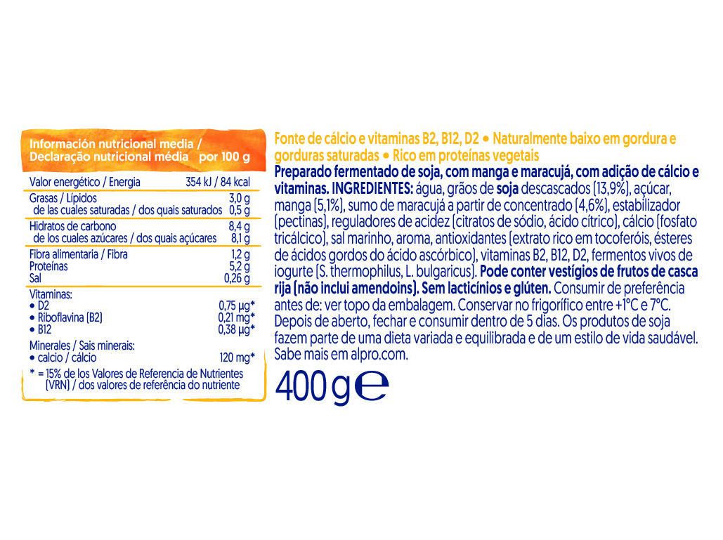 YOFU ALPRO SKYR EX&Oacute;TICO 400G image number 1