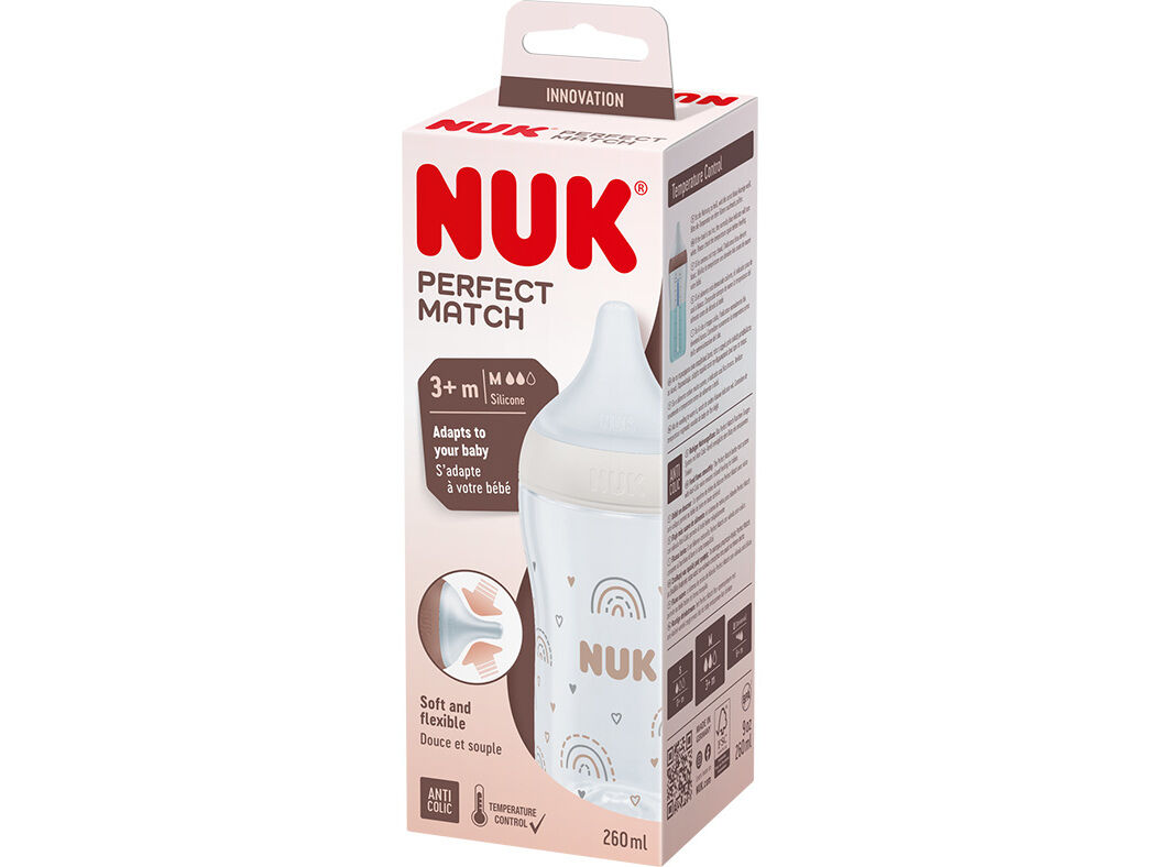 BIBER&Atilde;O NUK PERF MATCH ARCO-IRIS SI-M 260M