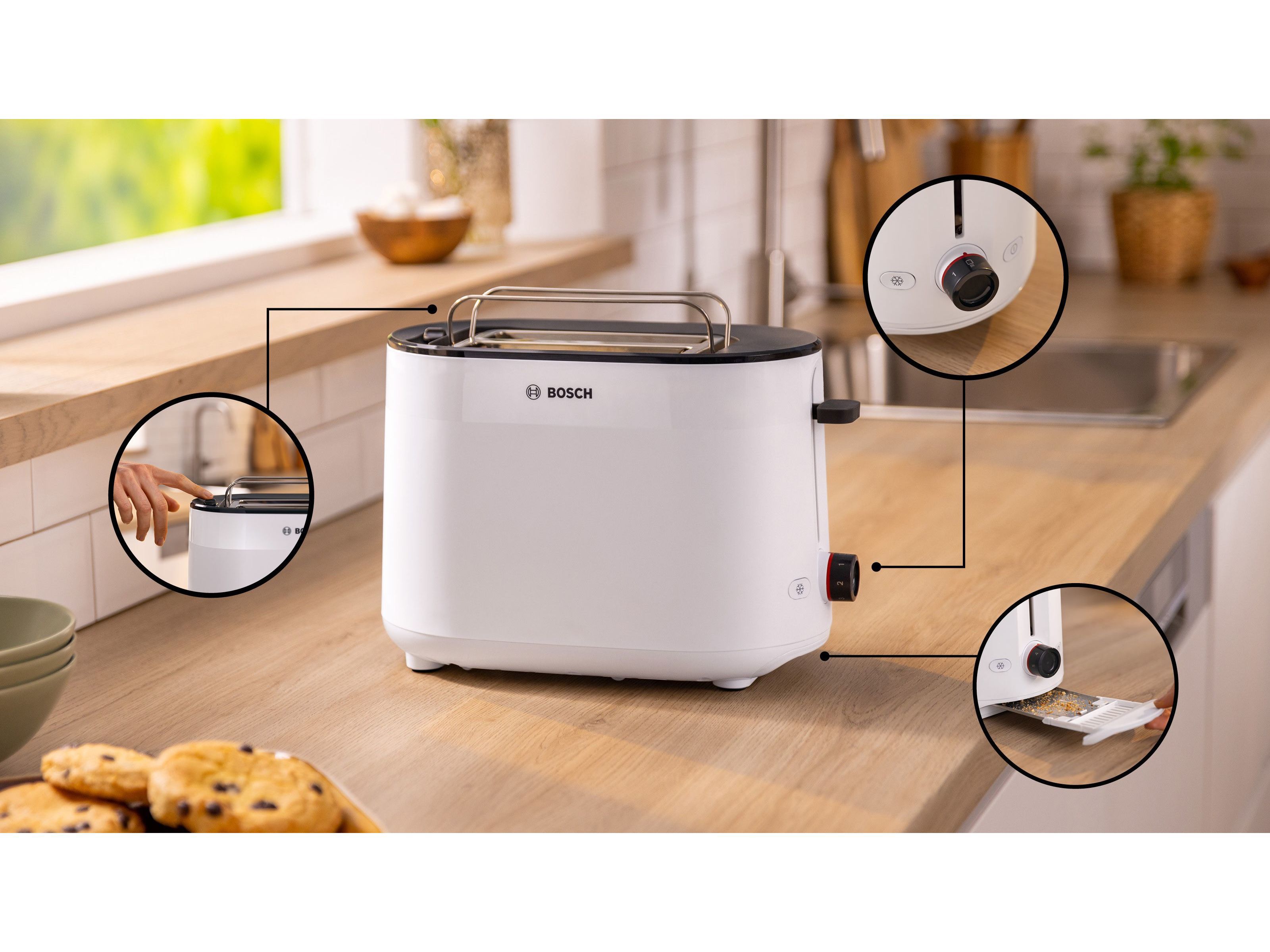 TORRADEIRA 2 FENDAS BOSCH TAT2M121 MYMOMENT 950W image number 2