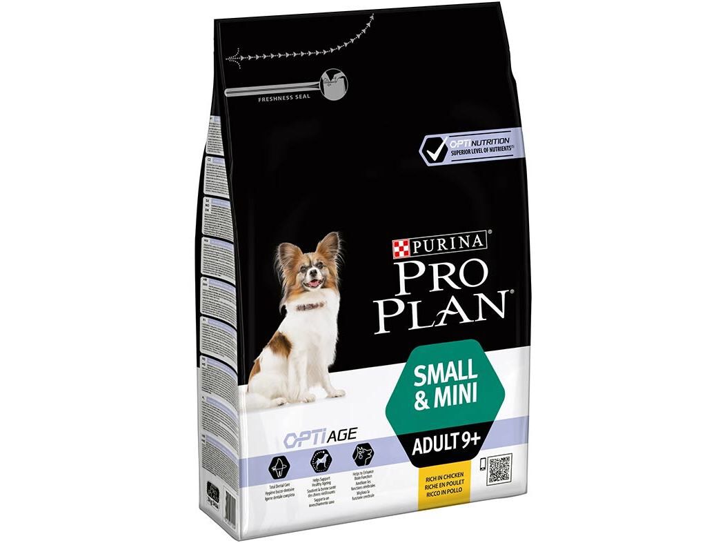 RA&Ccedil;&Atilde;O C&Atilde;O PRO PLAN SMALL&MINI 9+ FRANGO 3KG