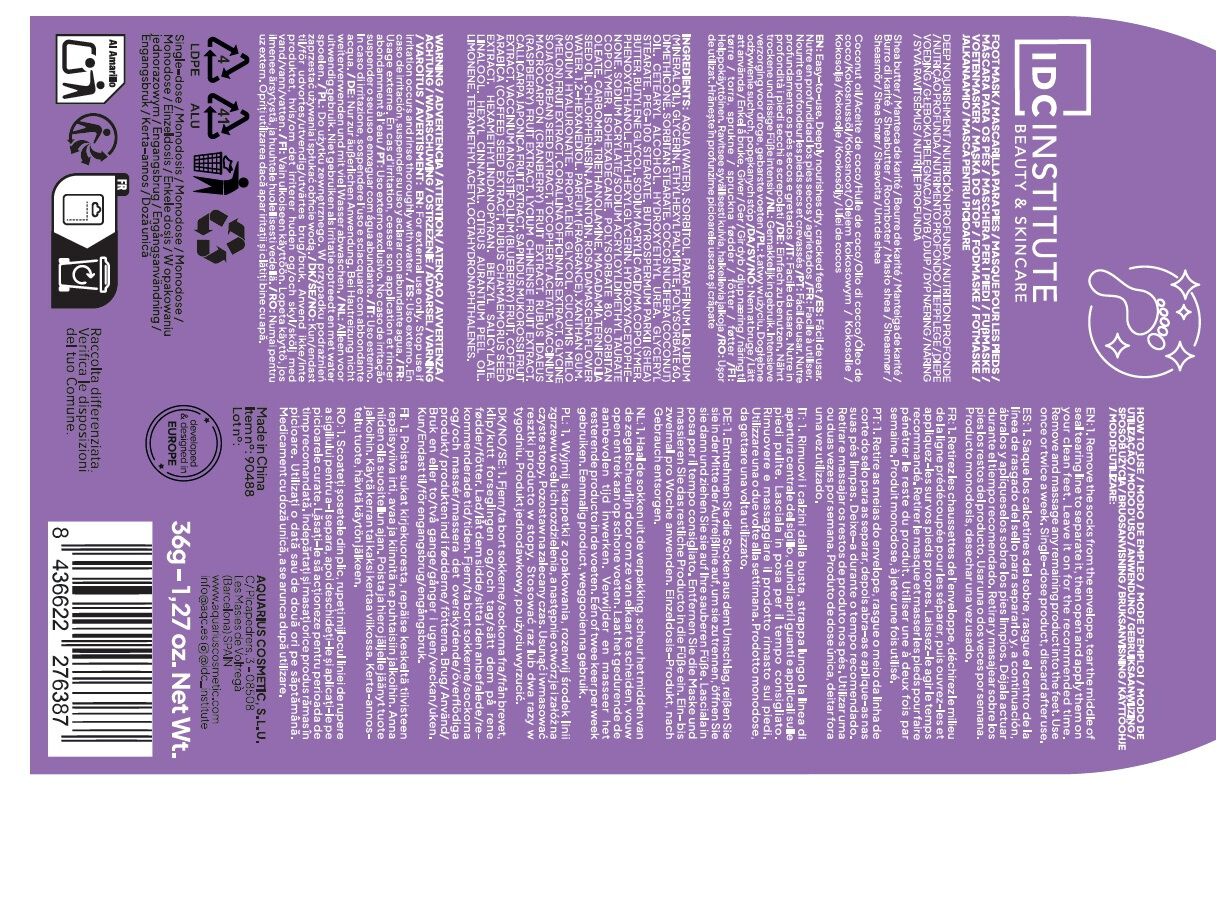 M&Aacute;SCARA DE P&Eacute;S IDC INSTITUTE COCO E SHEA 1 UN image number 2