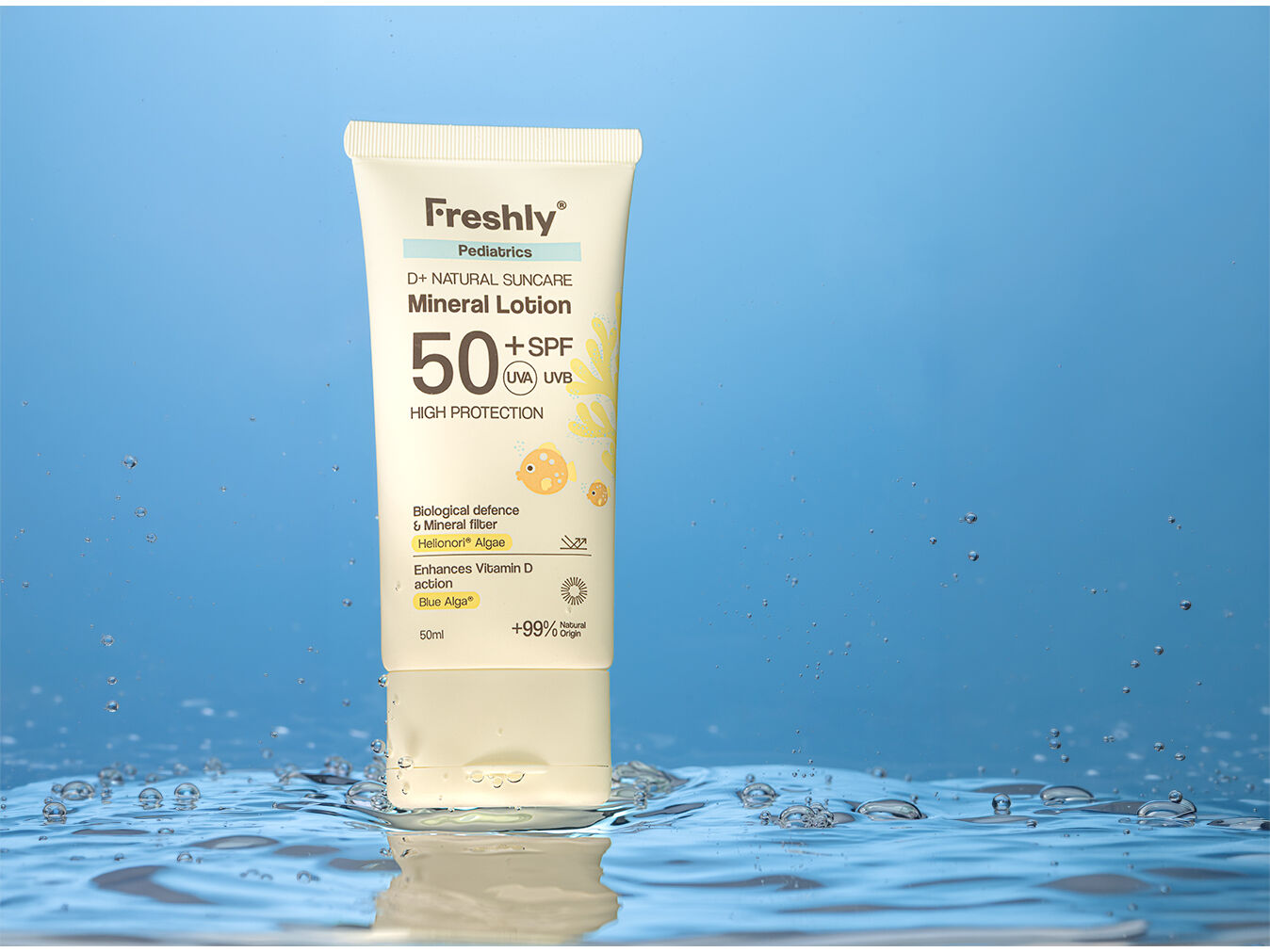 LO&Ccedil;&Atilde;OMINERAL FRESHLY D+NATURALPEDIATRICSSPF50+ 50ML image number 1