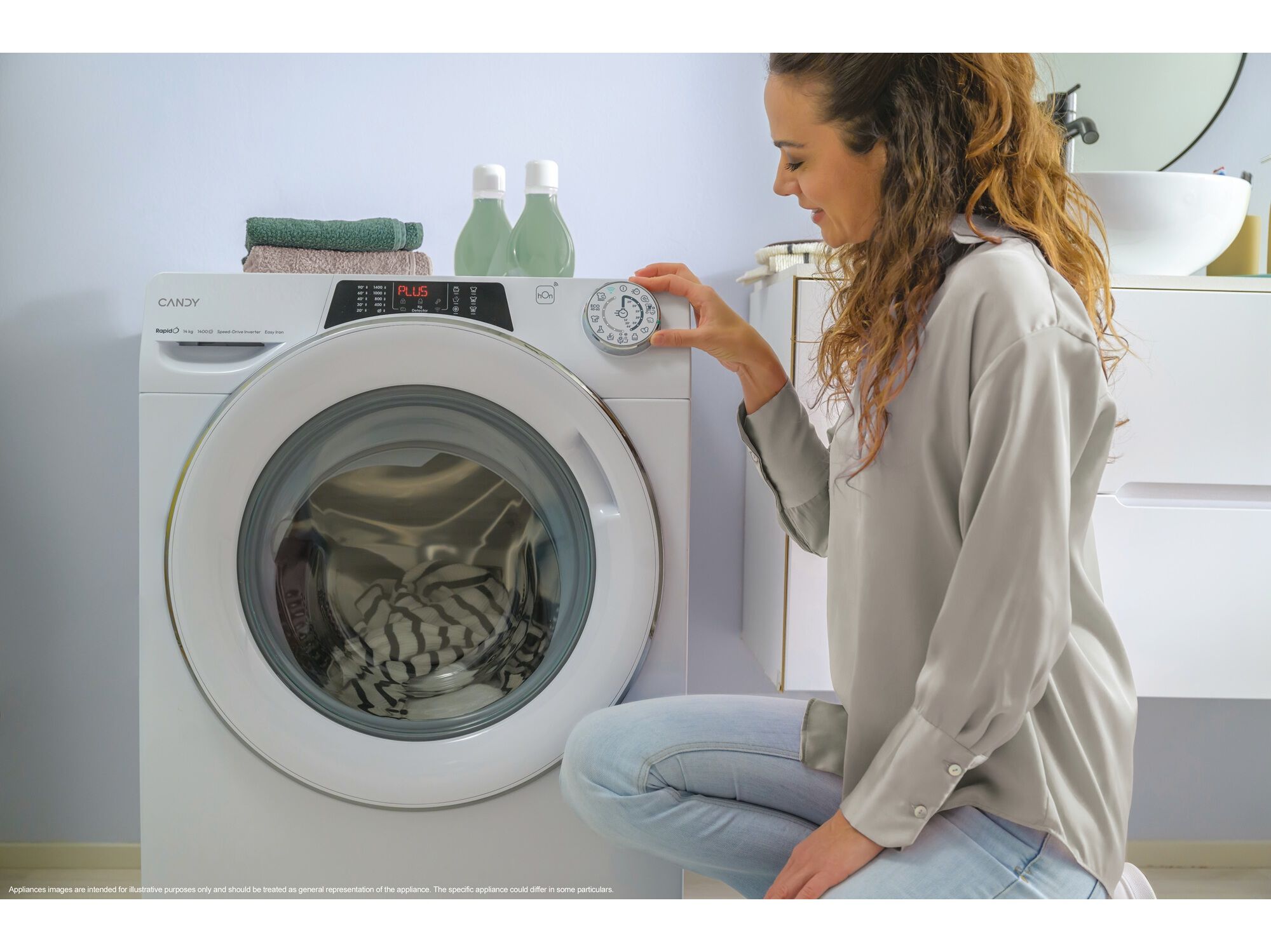 M&Aacute;QUINA DE LAVAR ROUPA CANDY RO 284DWMS7/1-S - BRANCO A 8KG image number 8