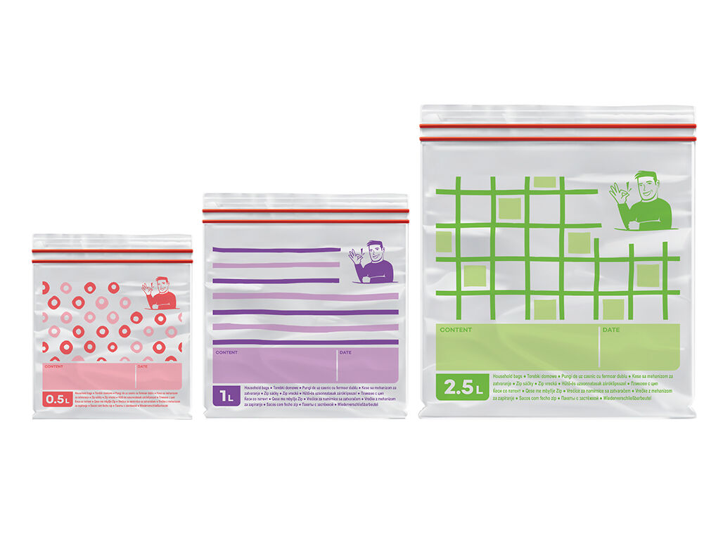 SACOS PARA ALIMENTOS FINO ZIPPER MIX 25 UN image number 1