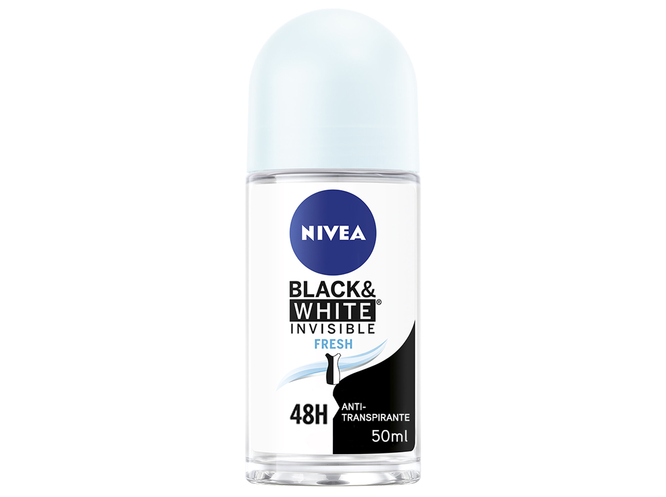 Desodorizante Roll-on Invisible for Black & White Fresh NIVEA 50 ml