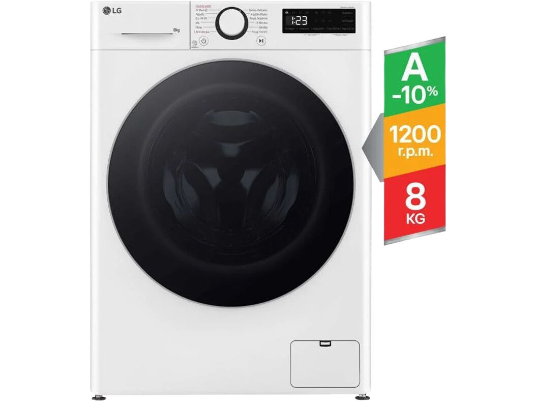 M&Aacute;QUINA DE LAVAR ROUPA LG F2WR5S8S1W - BRANCO A 8KG