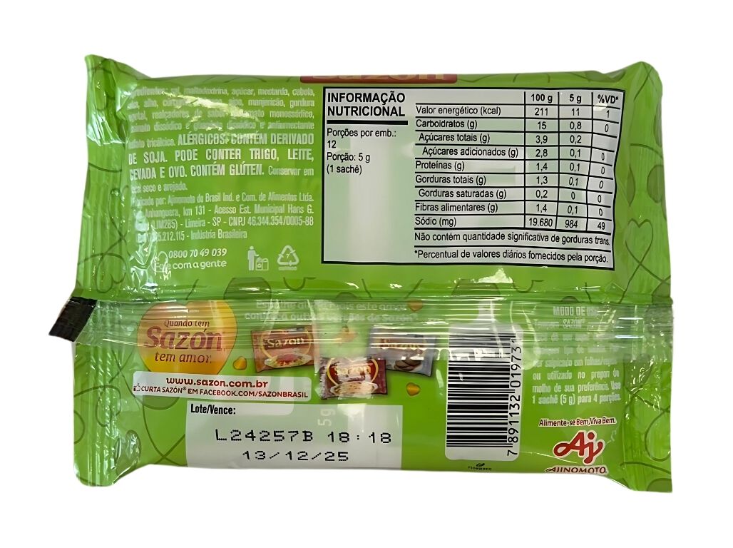 TEMPEROS SAZ&Atilde;N P/ SALADAS 60G image number 1