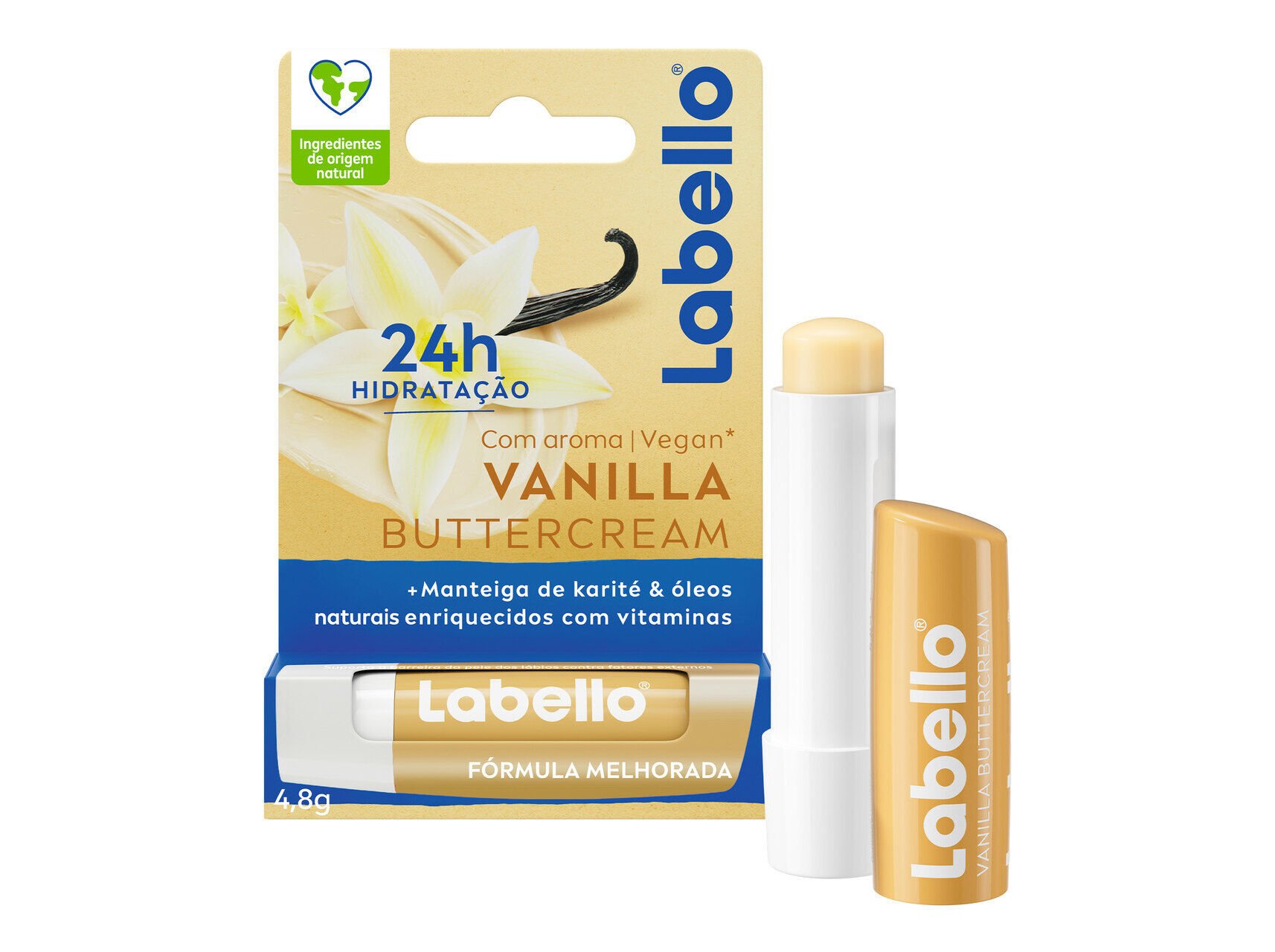 BATOM CUIDADO DOS L&Aacute;BIOS BAUNILHA LABELLO 1 UN image number 1