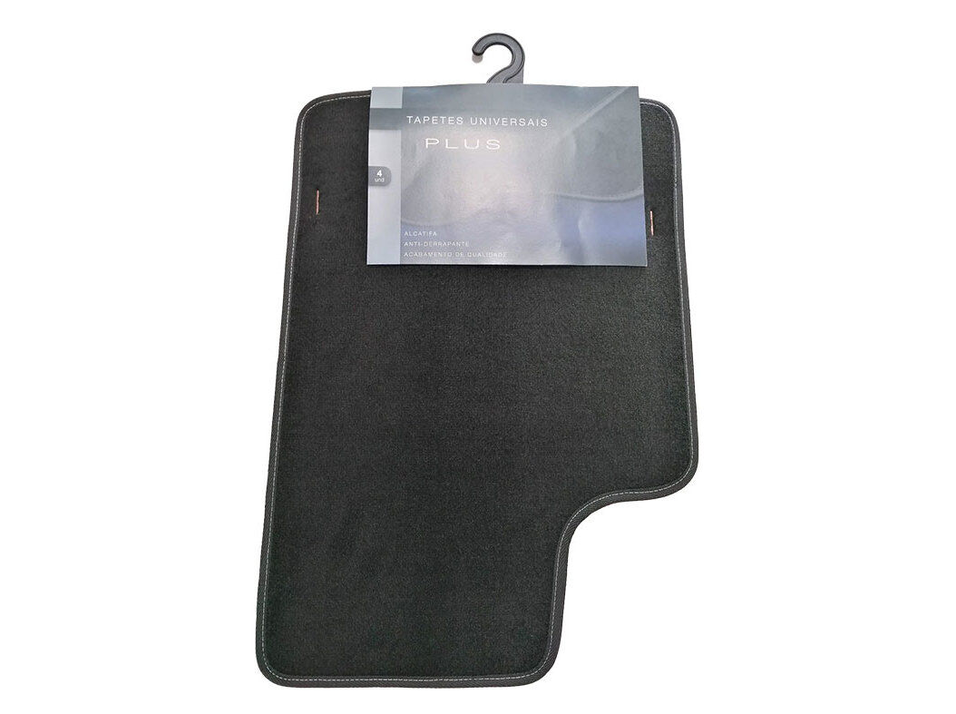 CONJUNTO DE 4 TAPETES AUTO BASIC ALCATIFA COM REFOR&Ccedil;O DE P&Eacute;S