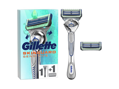 Máquina de Barbear com 2 Recargas de Lâminas SkinGuard Gillette image number 0
