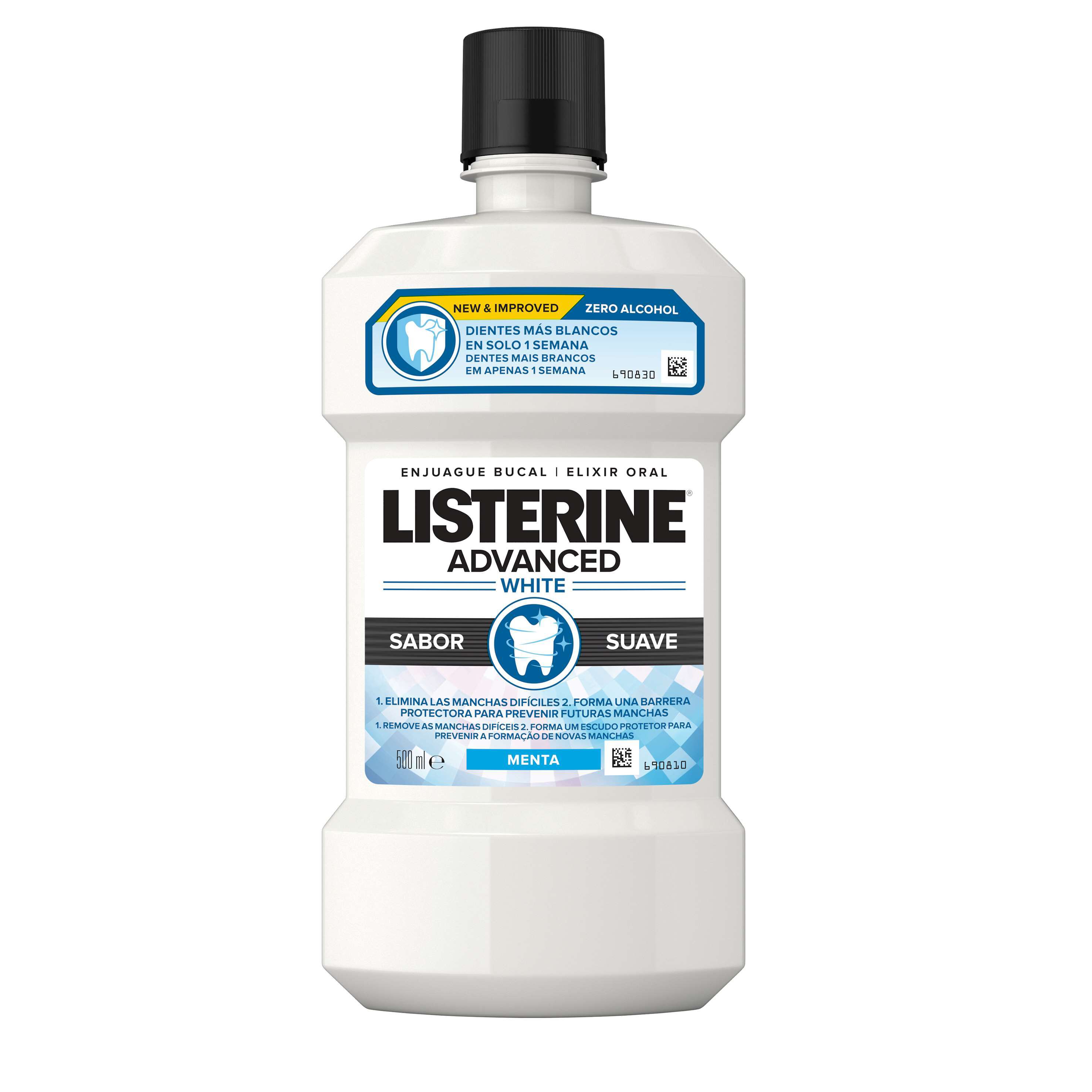 ELIXIR LISTERINE ADVANCED WHITE 500ML
