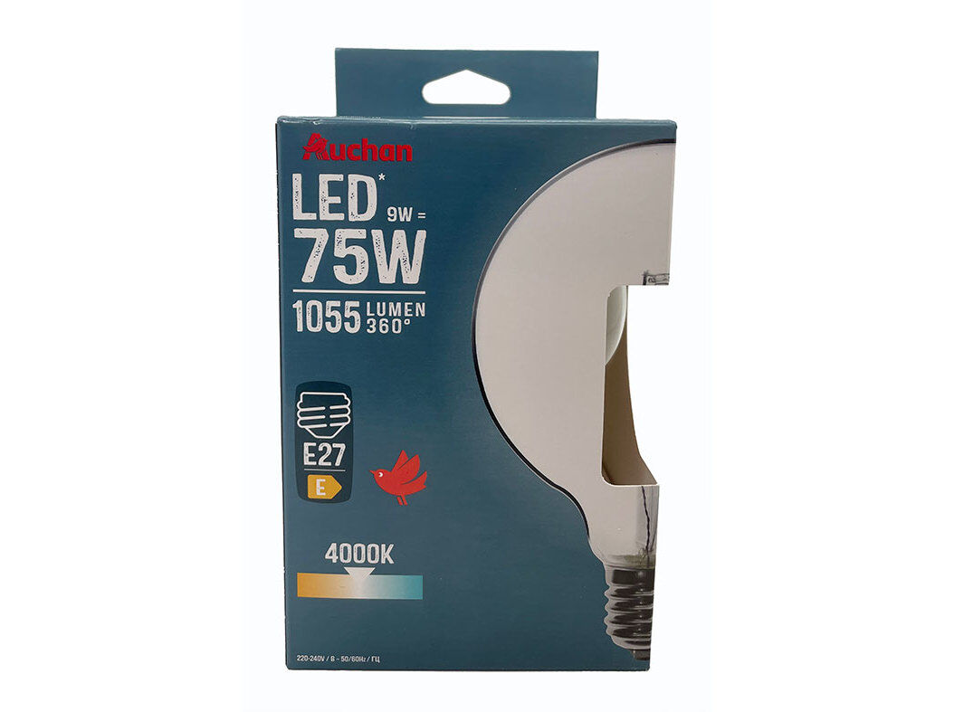 L&Acirc;MPADA LED AUCHAN E27 75W G95 LUZ BRANCA CLARA image number 0