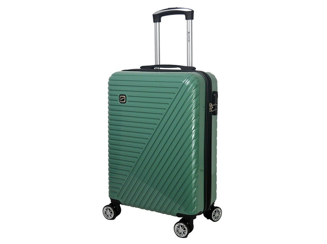 MALA DE CABINE R&Iacute;GIDA AIRPORT VERDE 8 RODAS 55X36X21CM image number 0