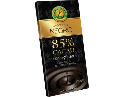 CHOCOLATE CEM PORCENTO NEGRO 85% CACAU 100G image number 0
