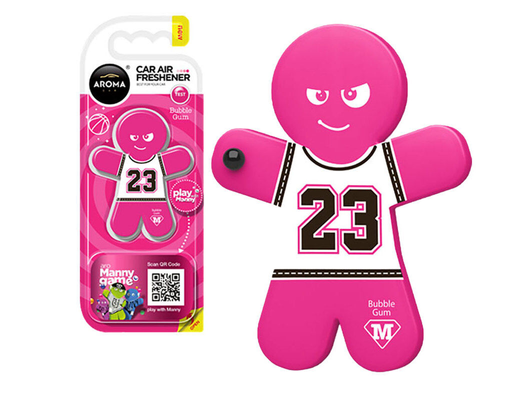 AMBIENTADOR AUTO AROMA CAR MANNY-BUBBLE GUM image number 0