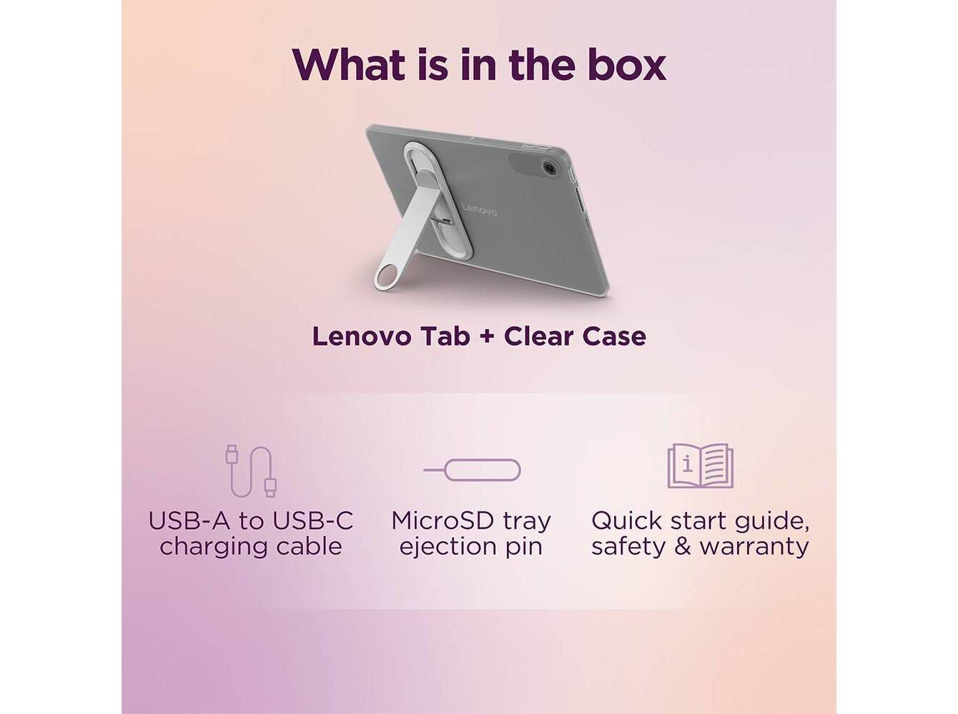 TABLET LENOVO TAB TB311FU + CLEAR CASE 10.1" image number 2