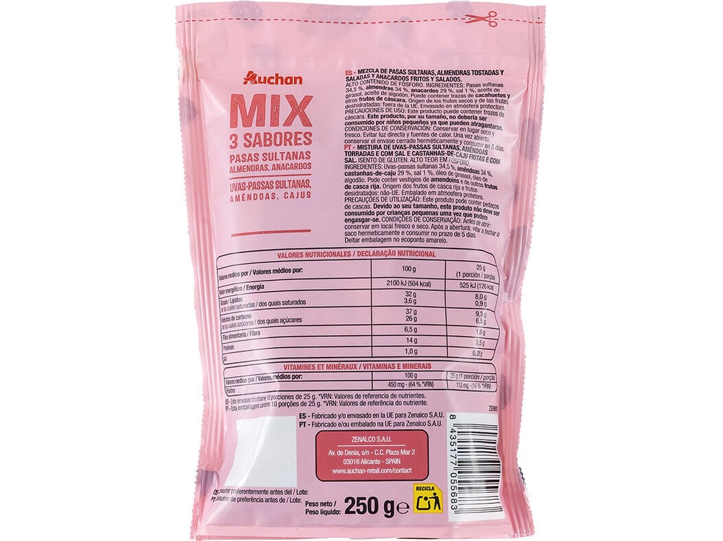 COCKTAIL TRIO AUCHAN GOURMET 250 G image number 1