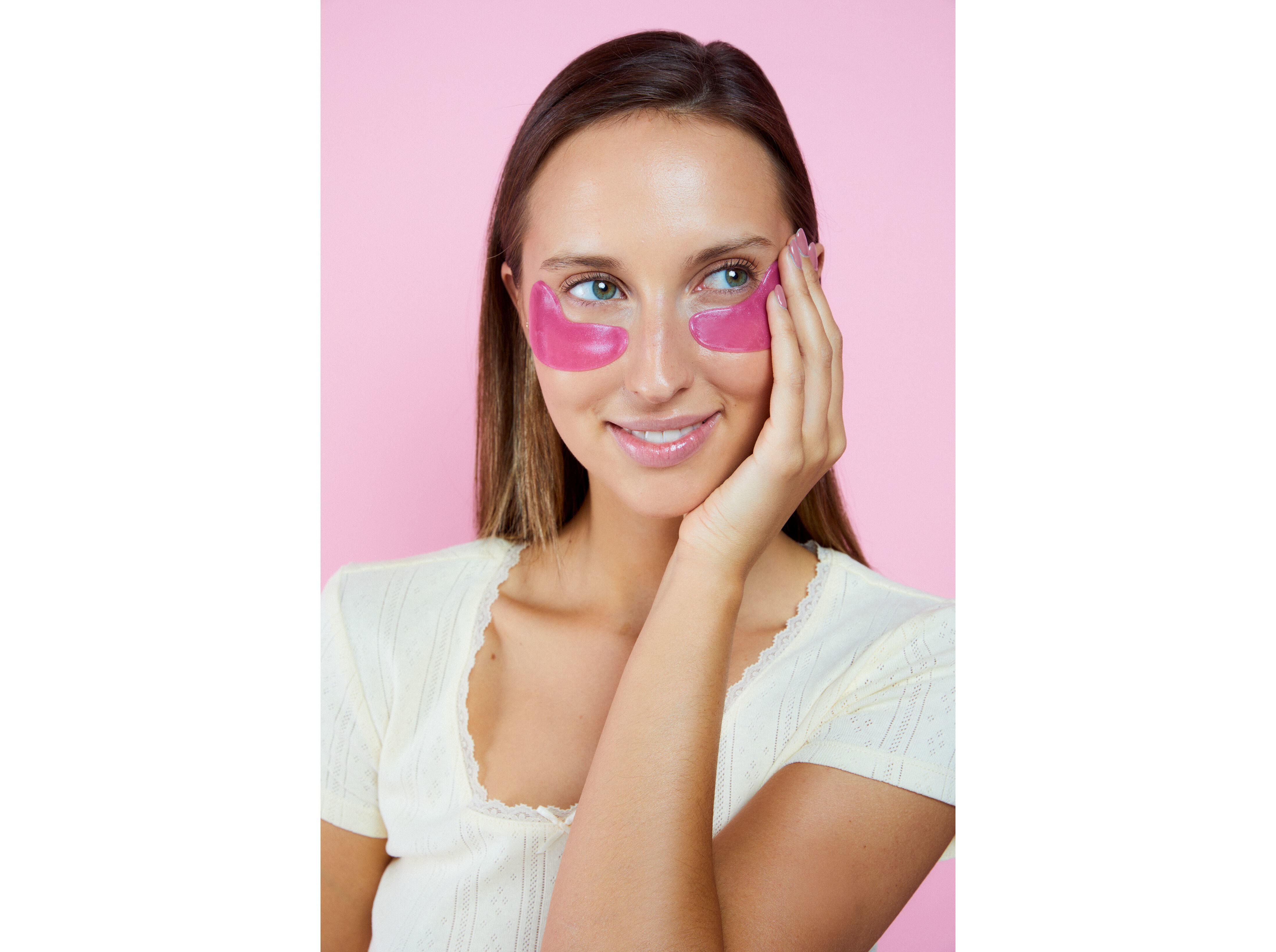 M&Aacute;SCARA OLHOS 1699 FLOR CEREJA 1 PAR image number 2