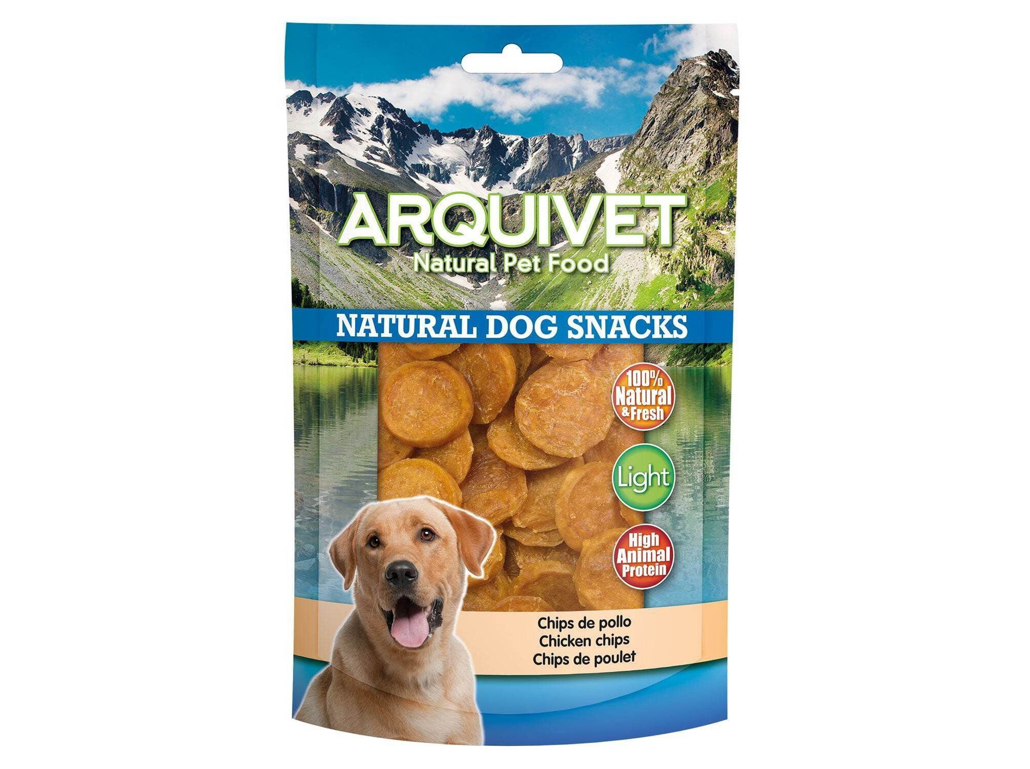 SNACKS C&Atilde;O ARQUIVET CHIPS FRANGO 100G image number 0