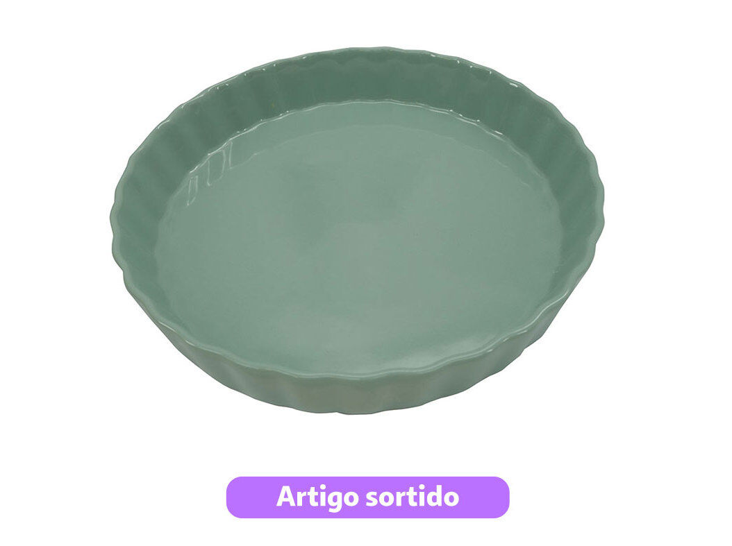 FORMA TARTE ACTUEL CER&Acirc;MICA 27CM CORES SORTIDAS image number 0