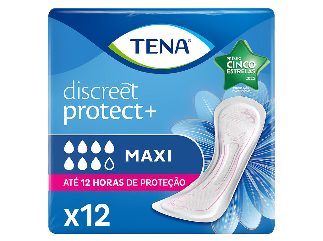 PENSOS INCONTIN&Ecirc;NCIA TENA DISCREET MAXI 12 UN