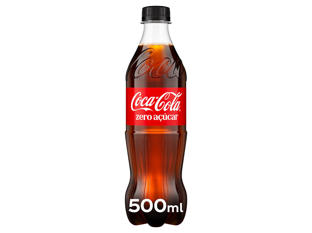 REFRIGERANTE COM G&Aacute;S COCA-COLA ZERO A&Ccedil;&Uacute;CAR 0.50L (SDR) image number 0