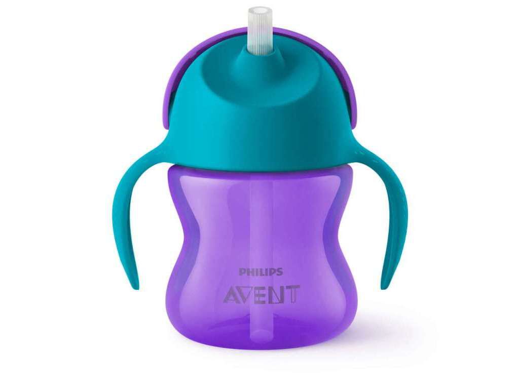 COPO AVENT COM PALHA E ASAS ROXO 9MESES+ 200ML