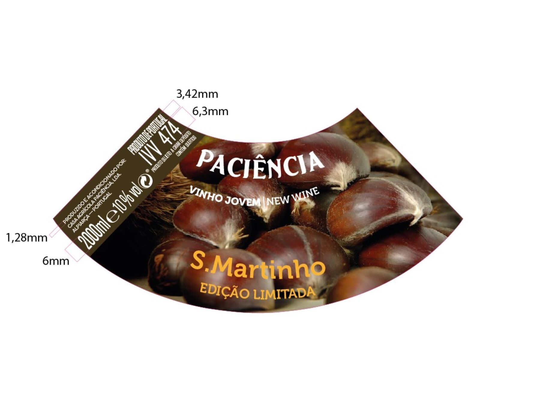 VINHO JOVEM PACI&Ecirc;NCIA S. MARTINHO EDI&Ccedil;&Atilde;O LIMITADA 2L image number 1
