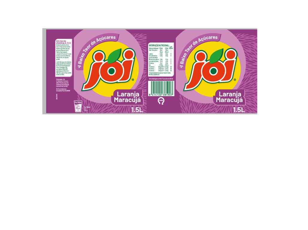 REFRIGERANTE S/GAS JOI LARANJA/ MARACUJ&Aacute; 1.5L (SDR) image number 1