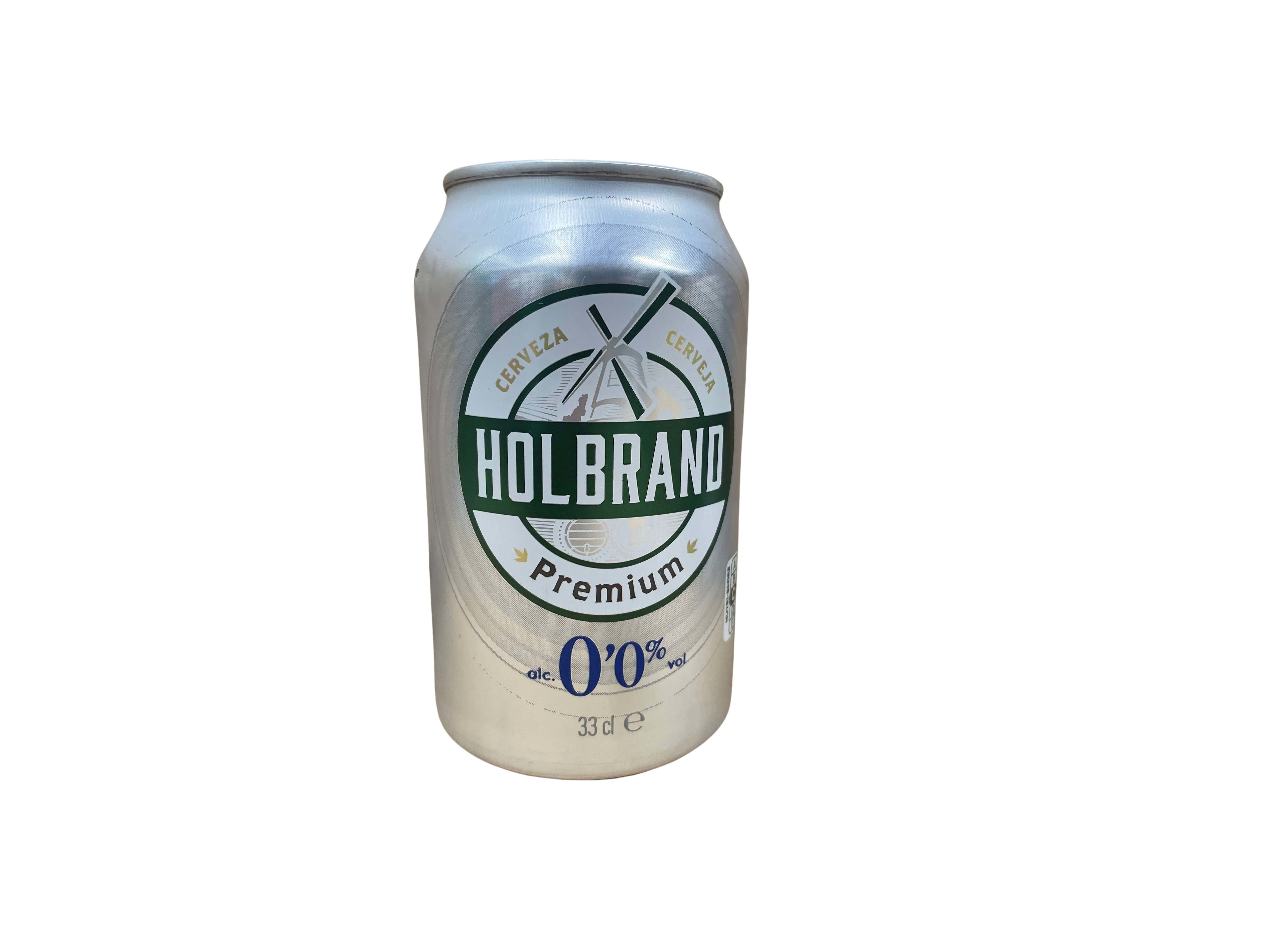 CERVEJA SEM &Aacute;LCOOL HOLBRAND LATA 0.33L