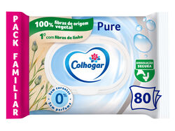 PAPEL HIGIÉNICO COLHOGAR HÚMIDO PURE 80UN