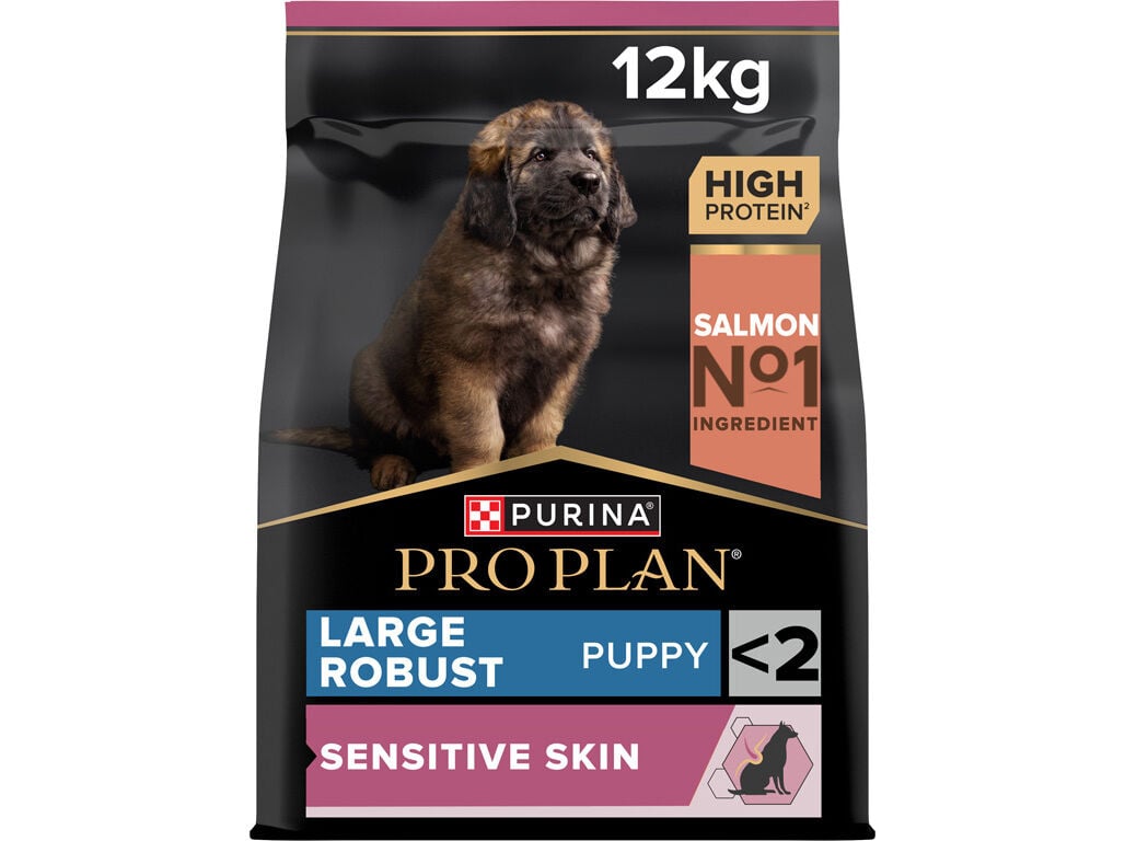 RA&Ccedil;&Atilde;O C&Atilde;O J&Uacute;NIOR PRO PLAN LARGE ROBUST SKIN COM SALM&Atilde;O 12KG image number 0